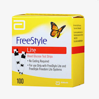 Freestyle Lite Test Strips 100ct 2024-2025