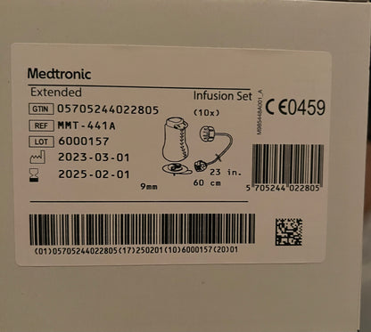 Medtronic Extended infusion set MMT 441  (9mm/23in)