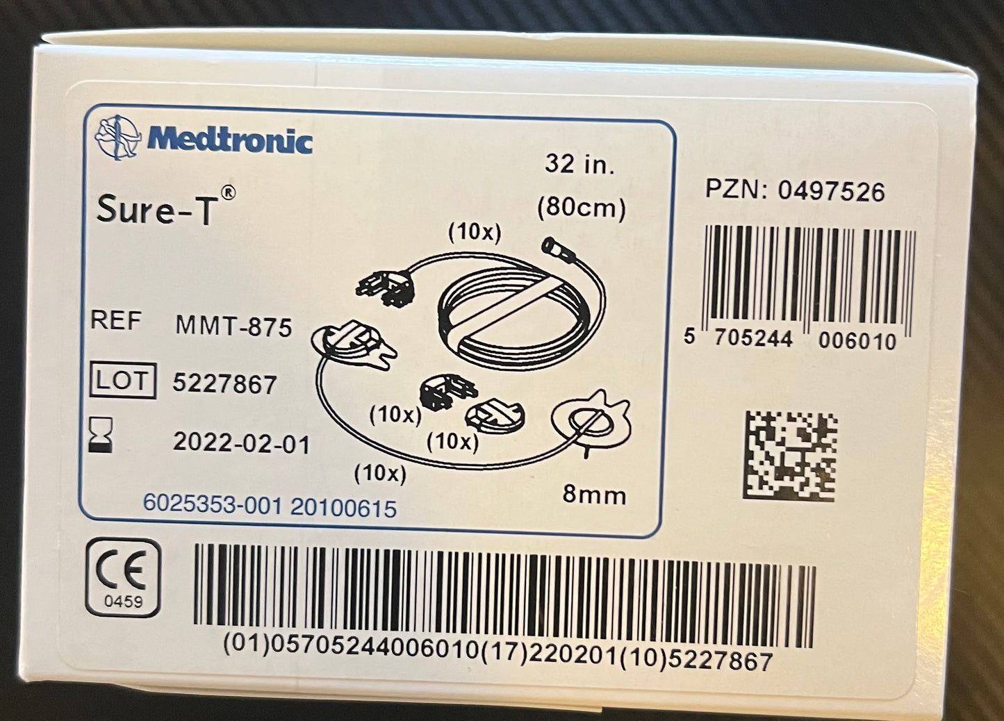 2020-2024 Medtronic Sure T 8mm/32in MMT 875