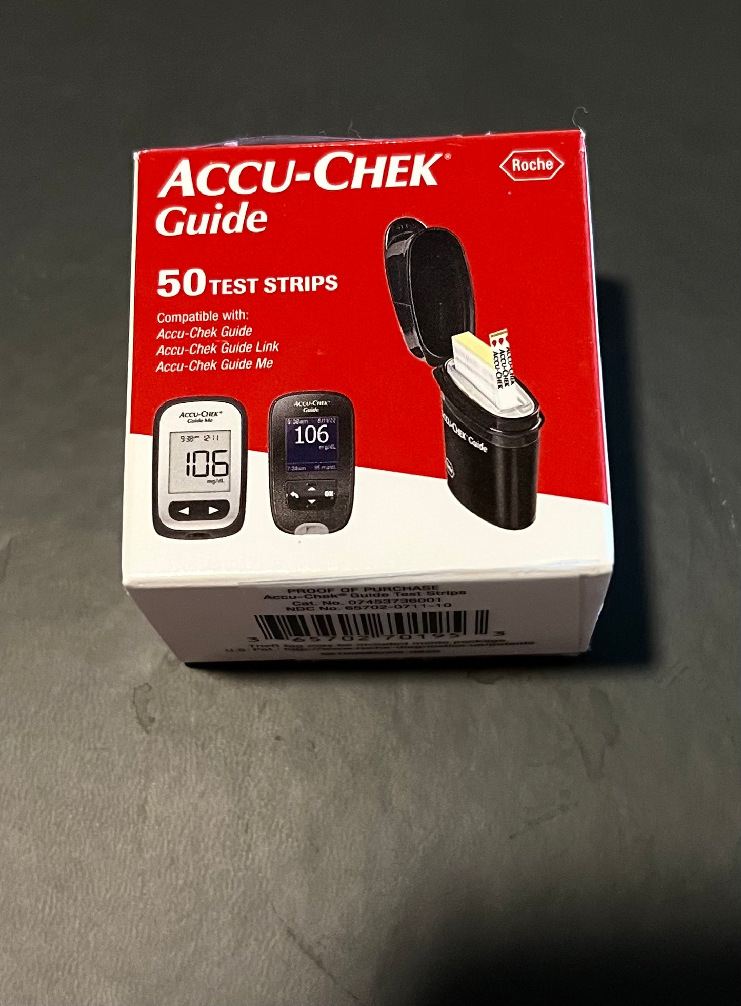 2023-2024 Accu-chek guide test strips 50ct